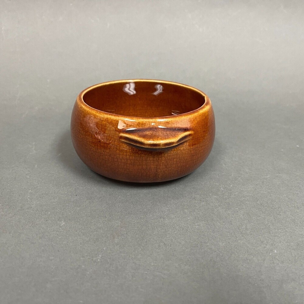 McCoy Brown Bowl Handles 4.75" across x 2 1/2" high - Picture 3 of 6